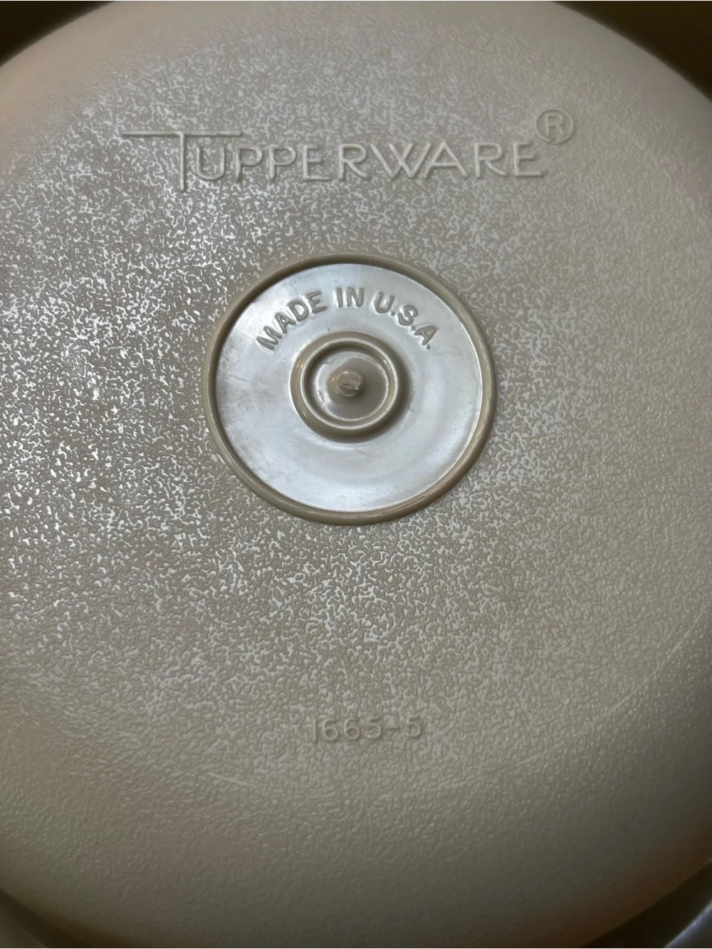 Vintage Tupperware Divided Serving Tray with Lid and sm round dipping container